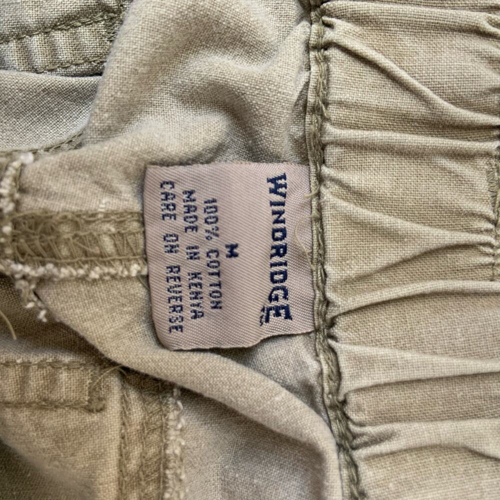 Vintage Windridge 100% Cotton Khaki Casual Short Shorts Men's Medium - Picture 10 of 10
